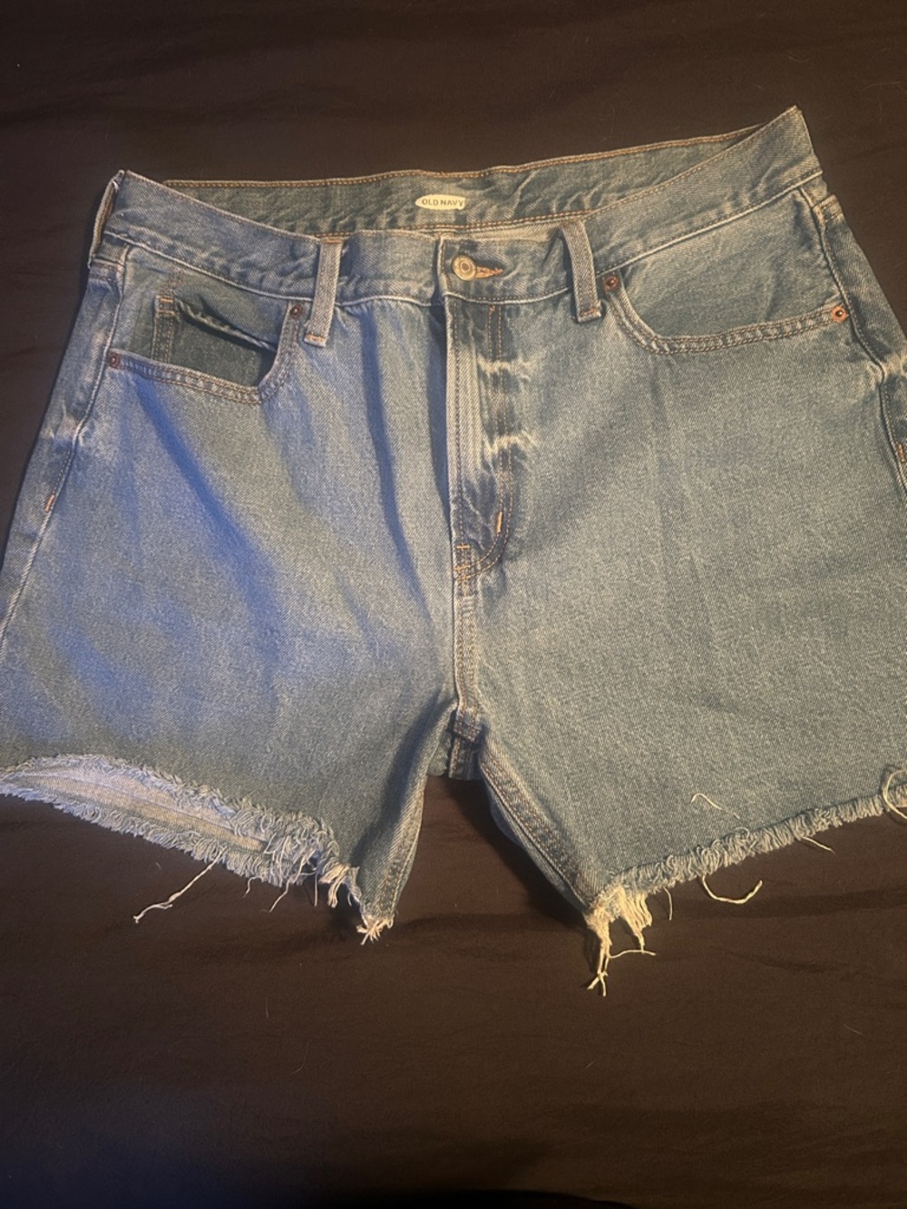 Old Navy Light Blue Frayed Hem Denim Shorts